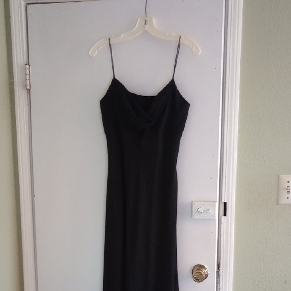 Elegant Black Michaelangelo Two Piece Spaghetti Strap Dress
